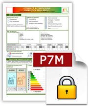 Fac Simile certificato AQE con file .p7m