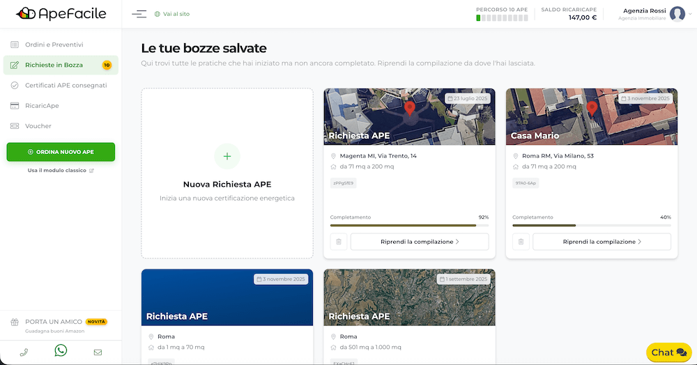 Area Riservata ApeFacile