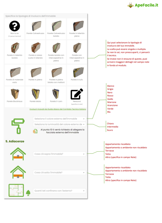 Pagina 3 della guida alla compilazione del modulo di Apefacile.it