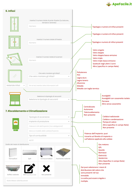 Pagina 5 della guida alla compilazione del modulo di Apefacile.it