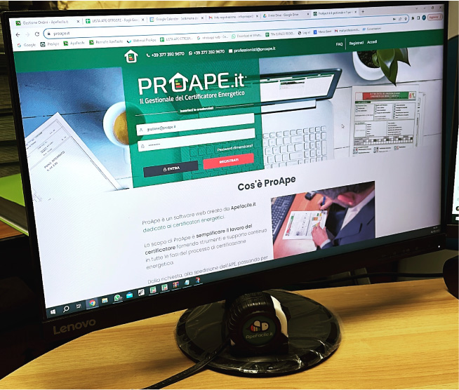 Software ProAPE certificazione energetica