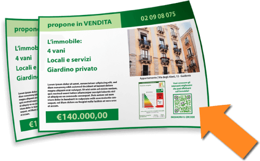 Annuncio Immobiliare con QrCode del Quaderno Verde