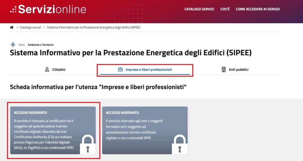1-Homepage-SIPEE-accesso | Apefacile.it News e Info Accesso al sistema SIPEE della Regione Piemonte per i Tecnici