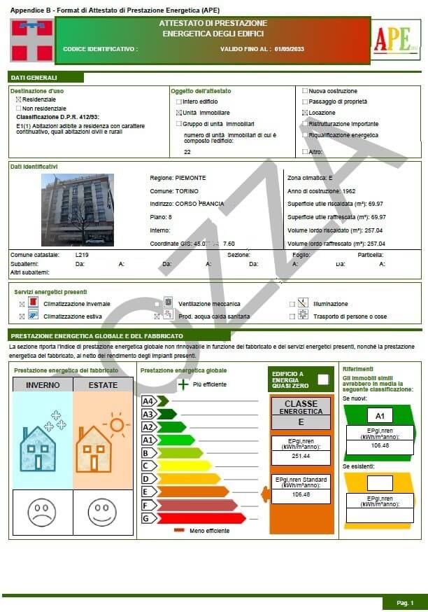 17-APE-formato-bozza | Apefacile.it News e Info Esempio bozza di Attestato APE in SIPEE