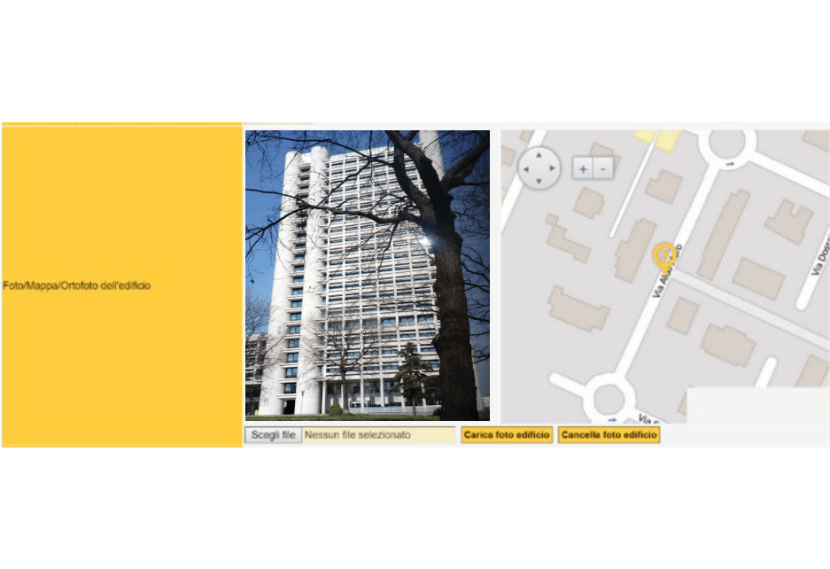 SACE - Invio nuovo attestato - Esempio foto edificio