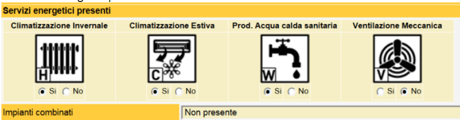 SACE - Invio nuovo attestato - Inserimento impianti