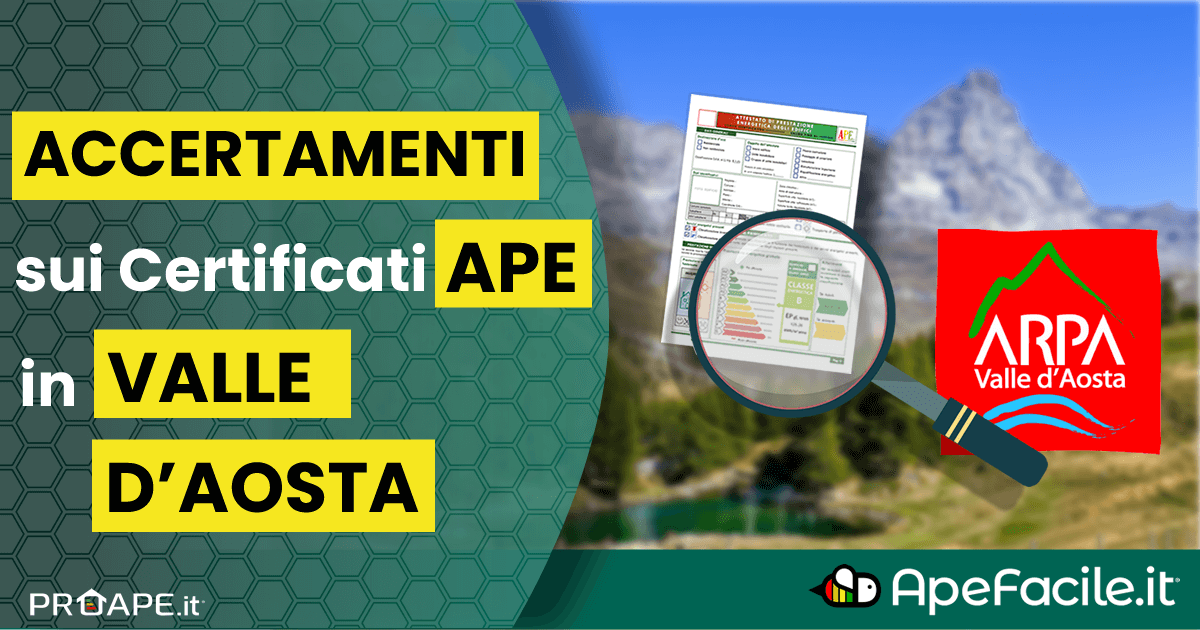 Accertamenti sui Certificati APE in Valle d’Aosta