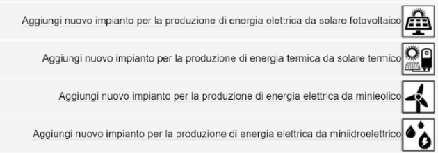 SACE - Invio nuovo attestato - Inserimento rinnovabili