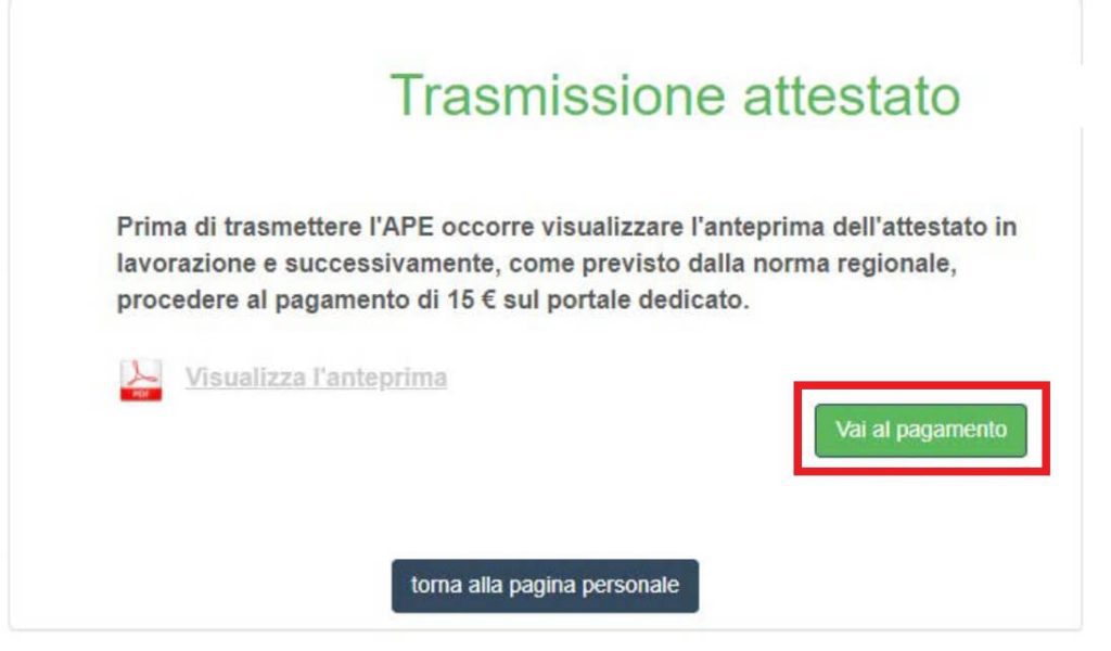 APE-Lazio - Pagamento onere regionale APE