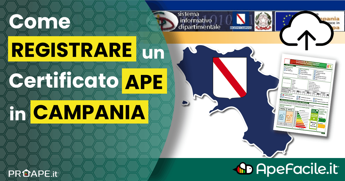 Registrare il Certificato APE in Campania