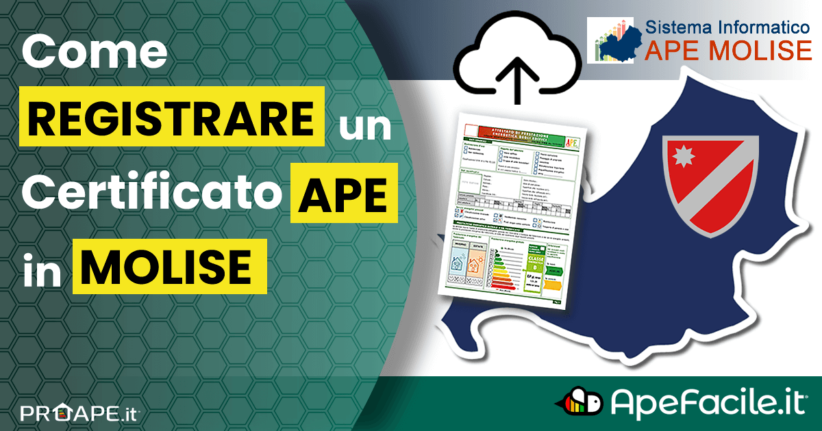 Registrare il Certificato APE in Molise