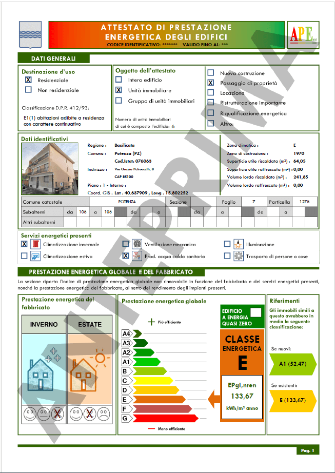 APE Basilicata - Anteprima APE