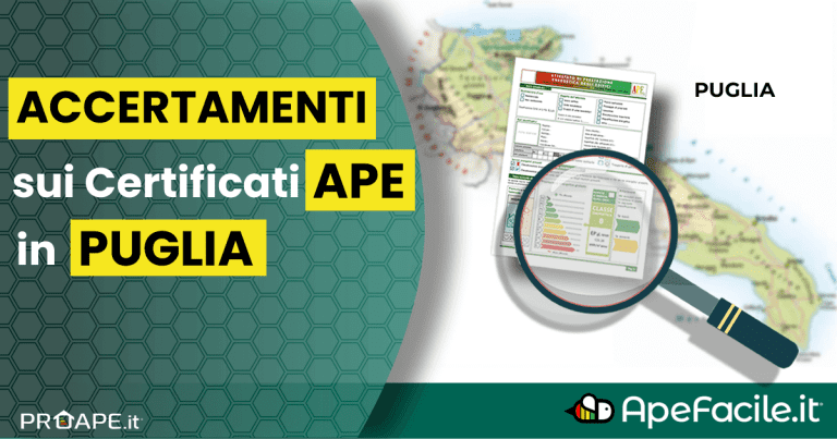 Accertamenti sui Certificati APE in Puglia