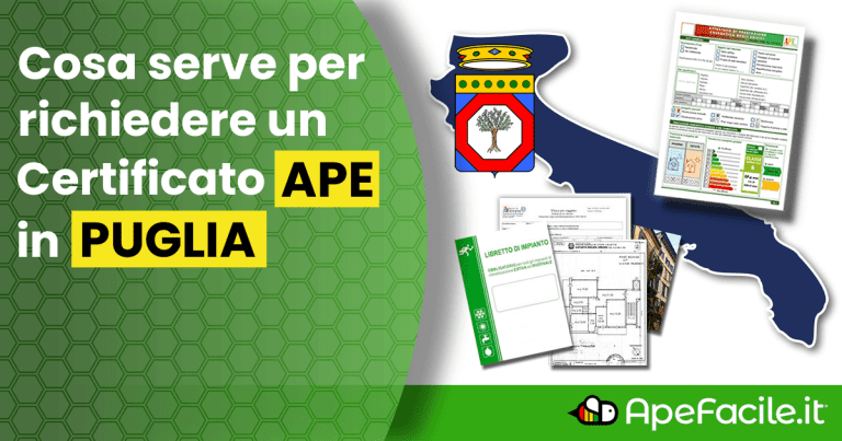 Certificato APE in Puglia: cosa serve? Quanto costa?