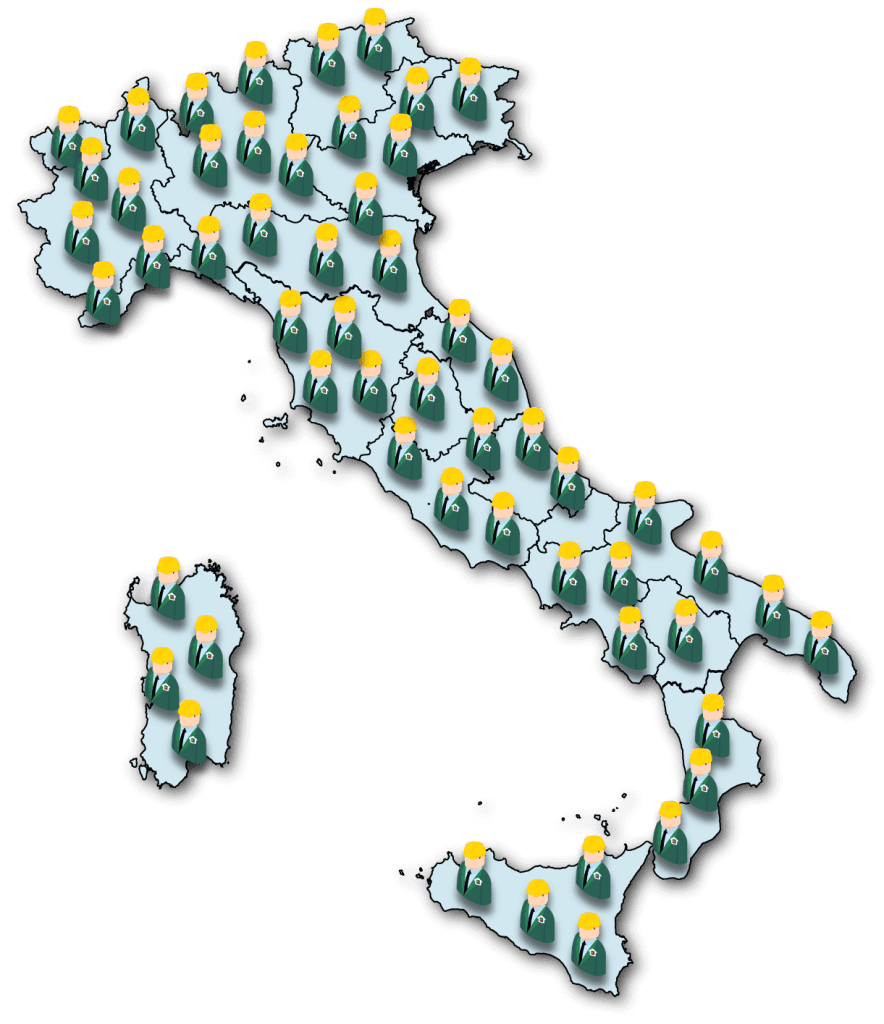 La Rete di Tecnici Certificatori Abilitati di Apefacile è distribuita su tutto il territorio nazionale.