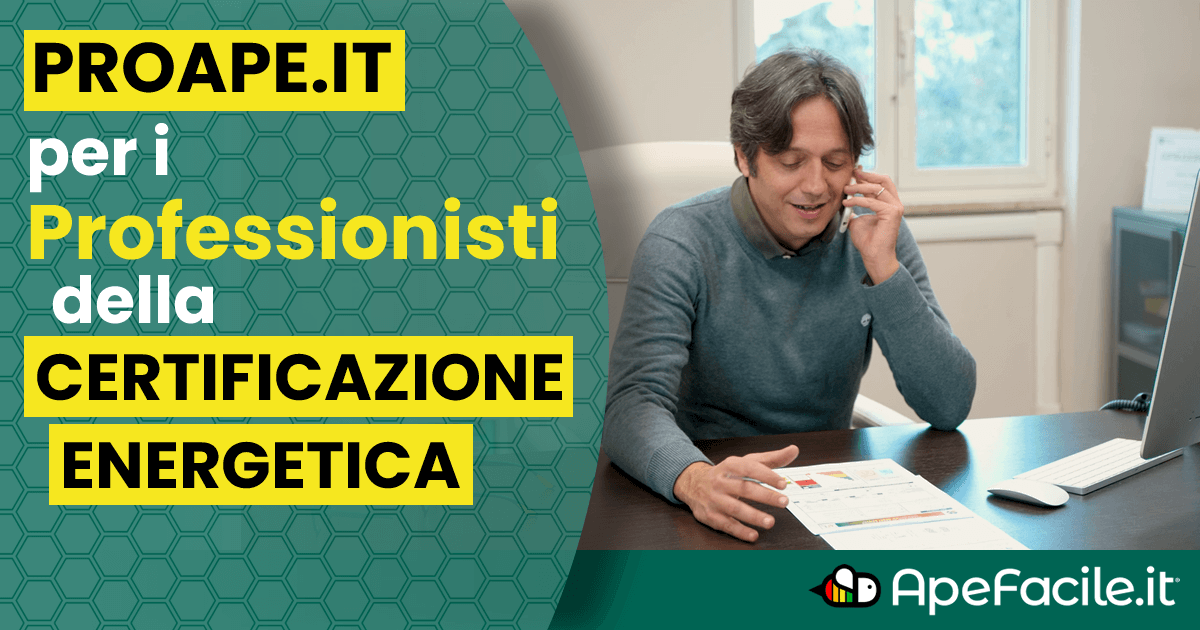 ProApe migliora il lavoro del Certificatore Energetico