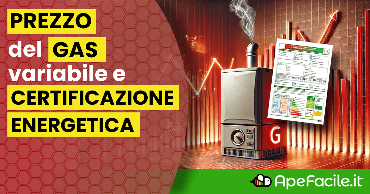 Prezzo del Gas variabile e Certificazione APE