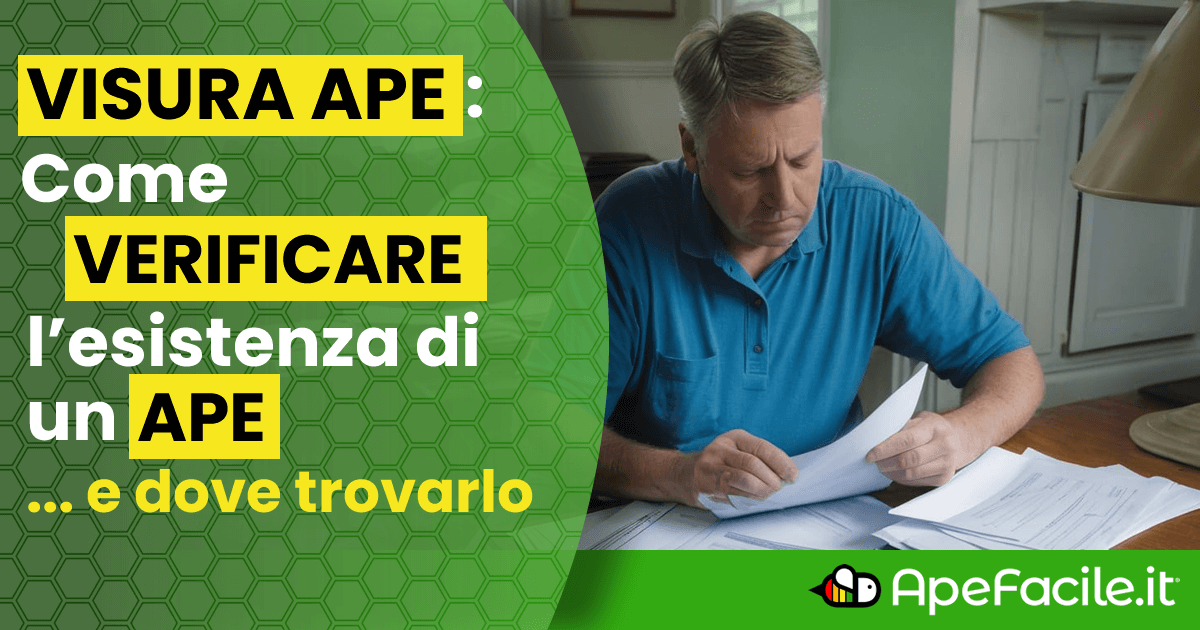 Visura APE - Come verificare esistenza Certificato APE