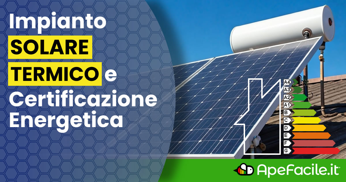 Solare termico e Certificato APE