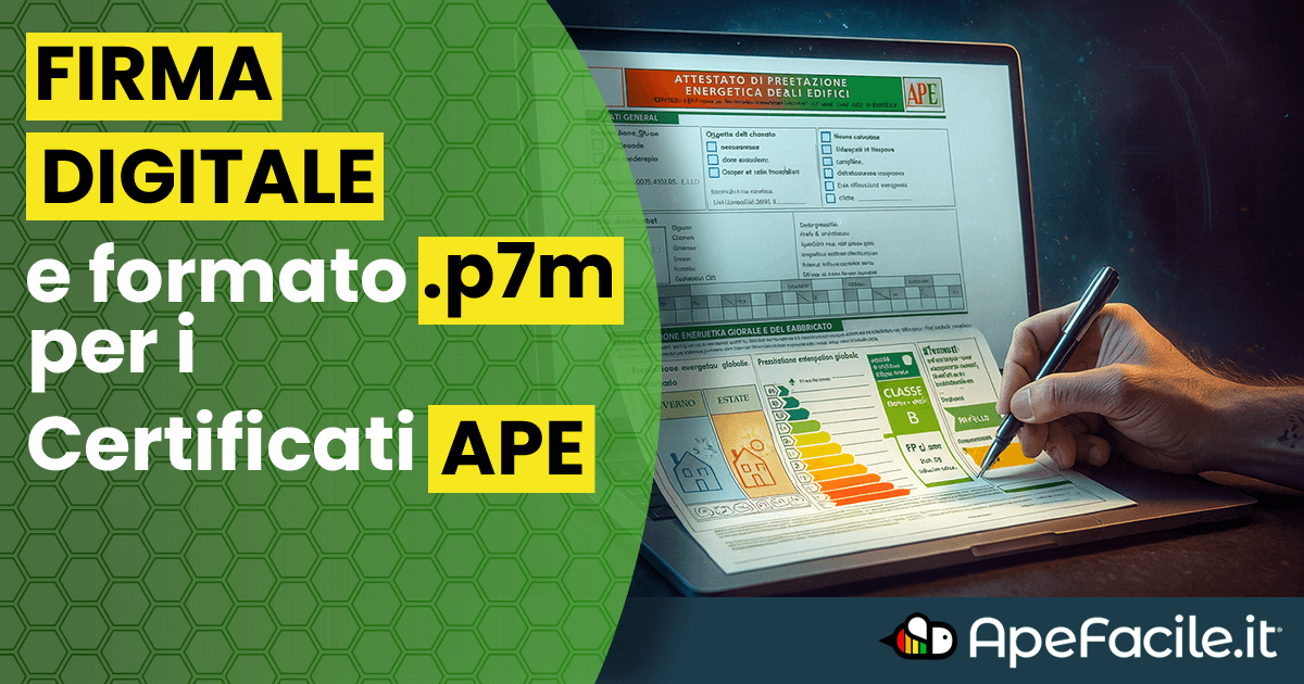 Firma Digitale e file p7m nel Certificato Energetico APE