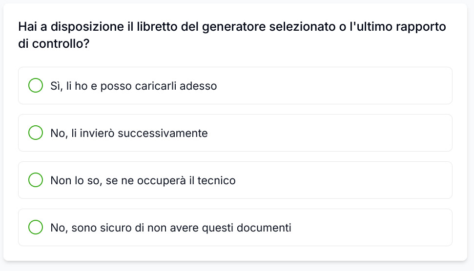 Libretto e Rapporto di Controllo Impianto