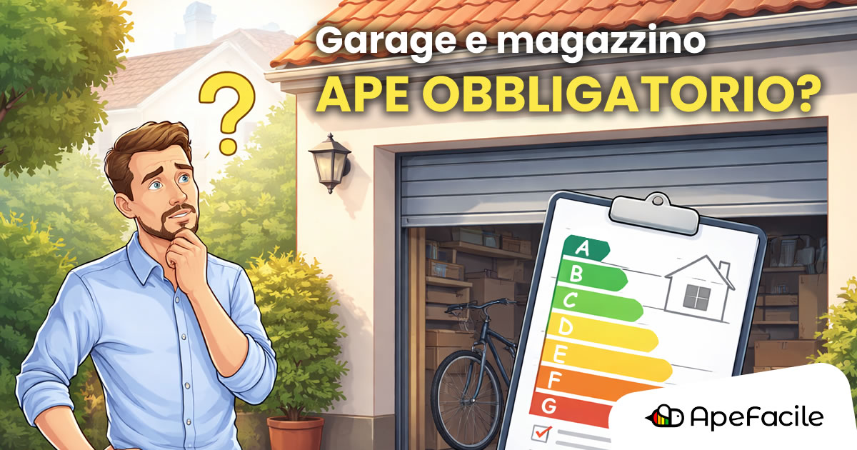 Magazzini, garage e C2 quando APE è obbligatorio