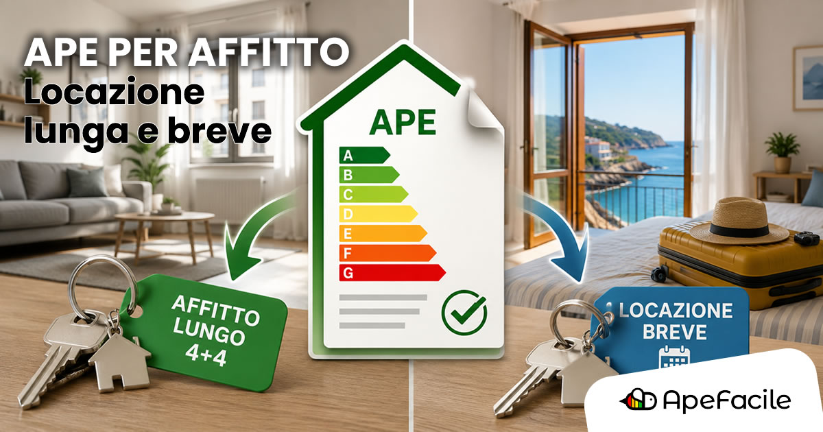 APE per affitto breve e lungo