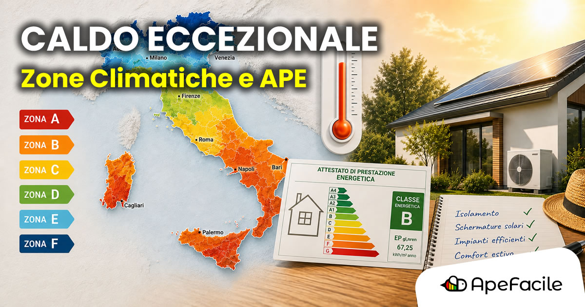 Le Zone Climatiche e come influenzano l'APE