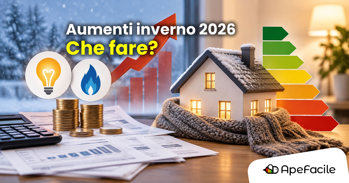 Bollette luce e gas aumenti 2026-27 e Classe