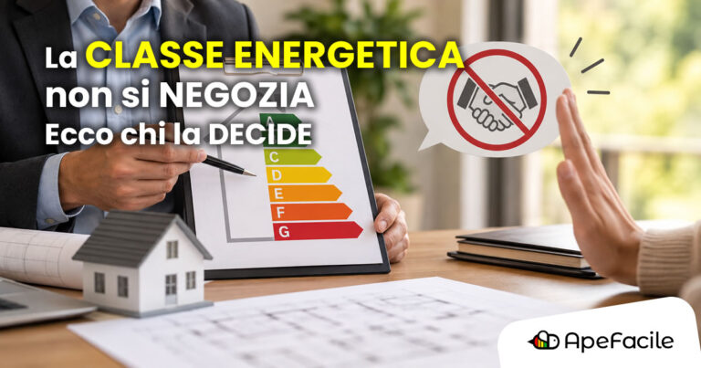 Chi decide la Classe Energetica dell’APE e perché non si può negoziare
