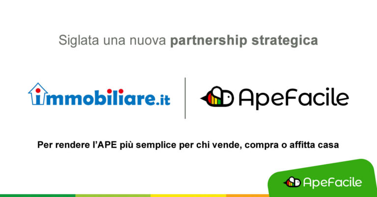 Apefacile e Immobiliare.it insieme: la partnership che rende l’APE più semplice per chi vende, compra o affitta casa